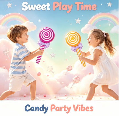 Festive Lollipop Candy Balloons Set - 36-Piece Colorful Party Decorations for Birthdays, Weddings & Events